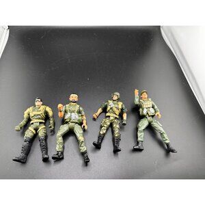 Chap Mei Soldiers Force Action Figures And Other Army Men Diorama Lot Of 4